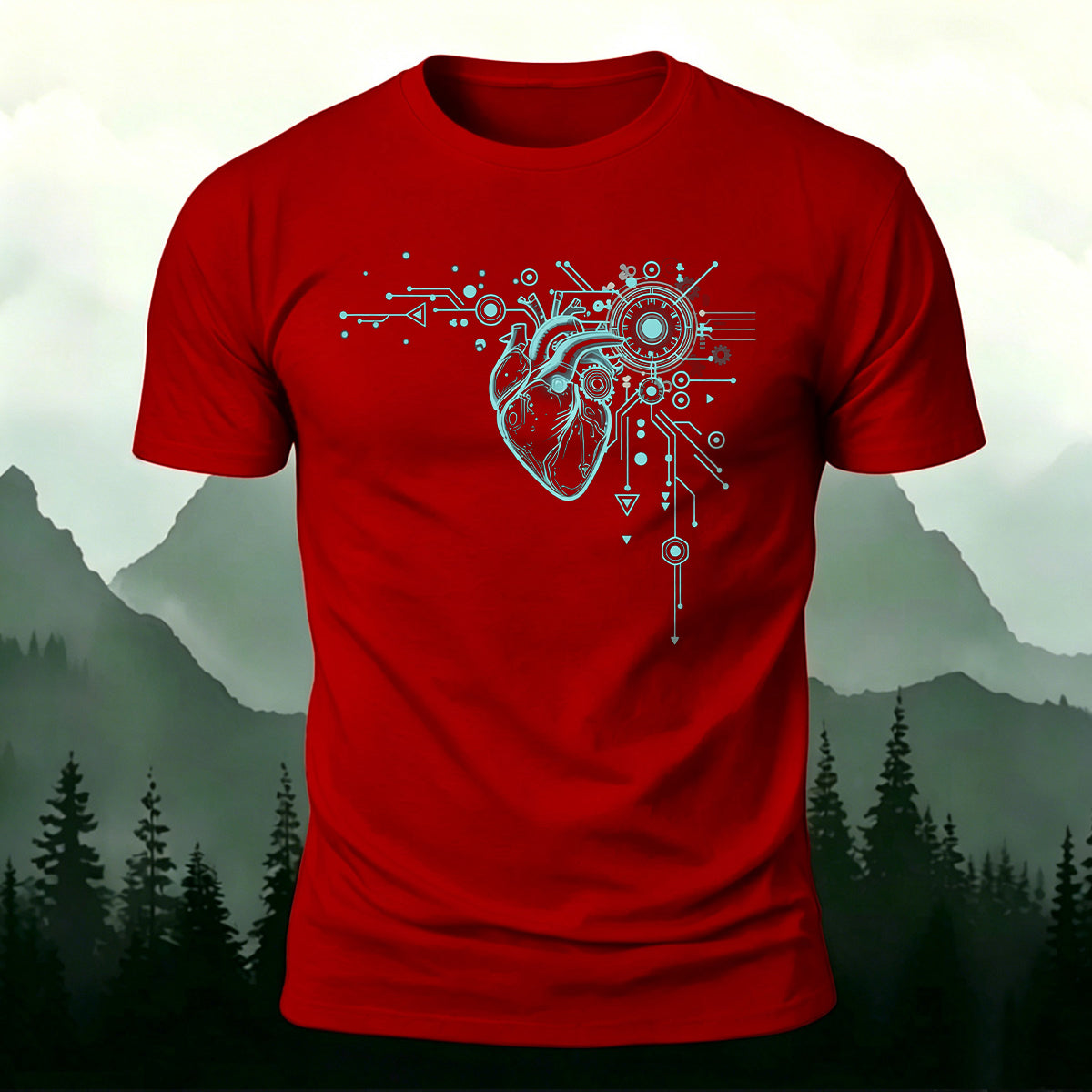 Artistic Heart Personality Casual Premium Cotton T-Shirt