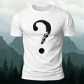 Abstract Question Mark Graphic Minimalist Breathable Tee