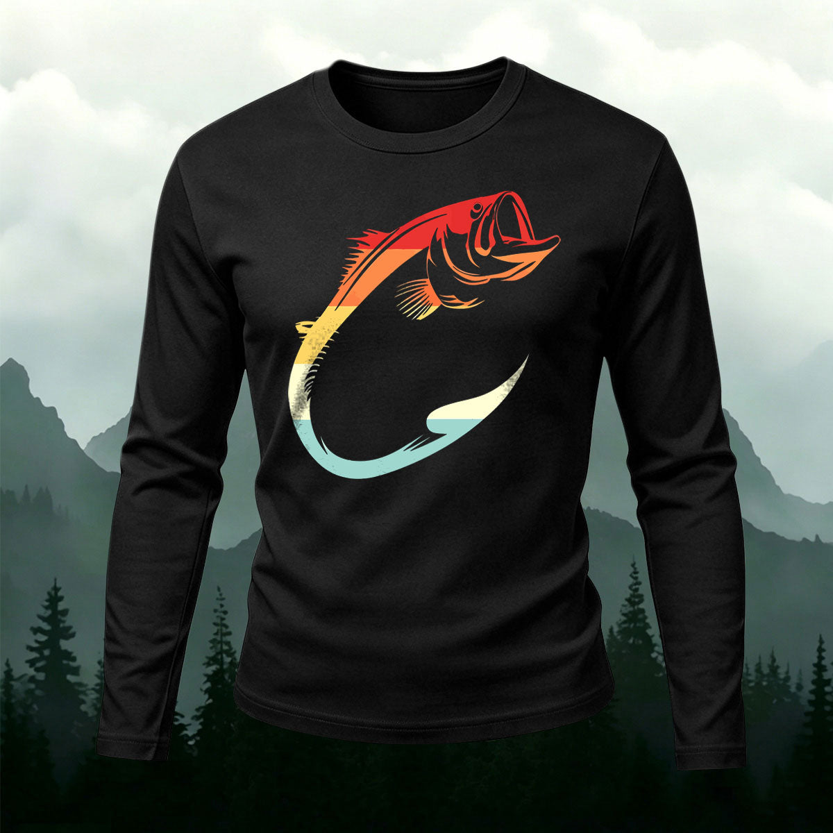 Simple Fishing Outdoor Breathable Long-Sleeve T-Shirt