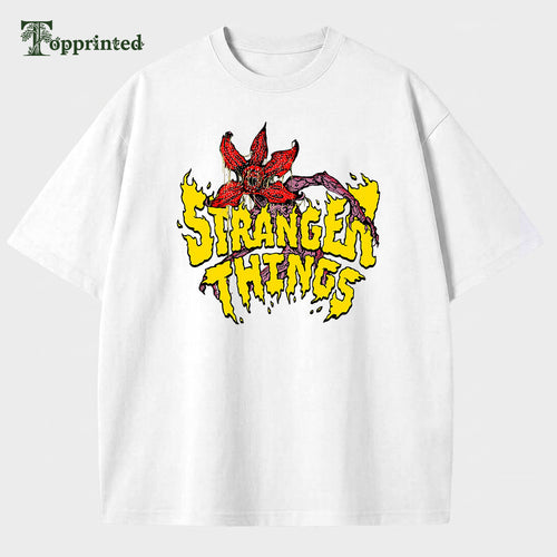 100%Cotton Stranger Things Casual Daily T-shirt