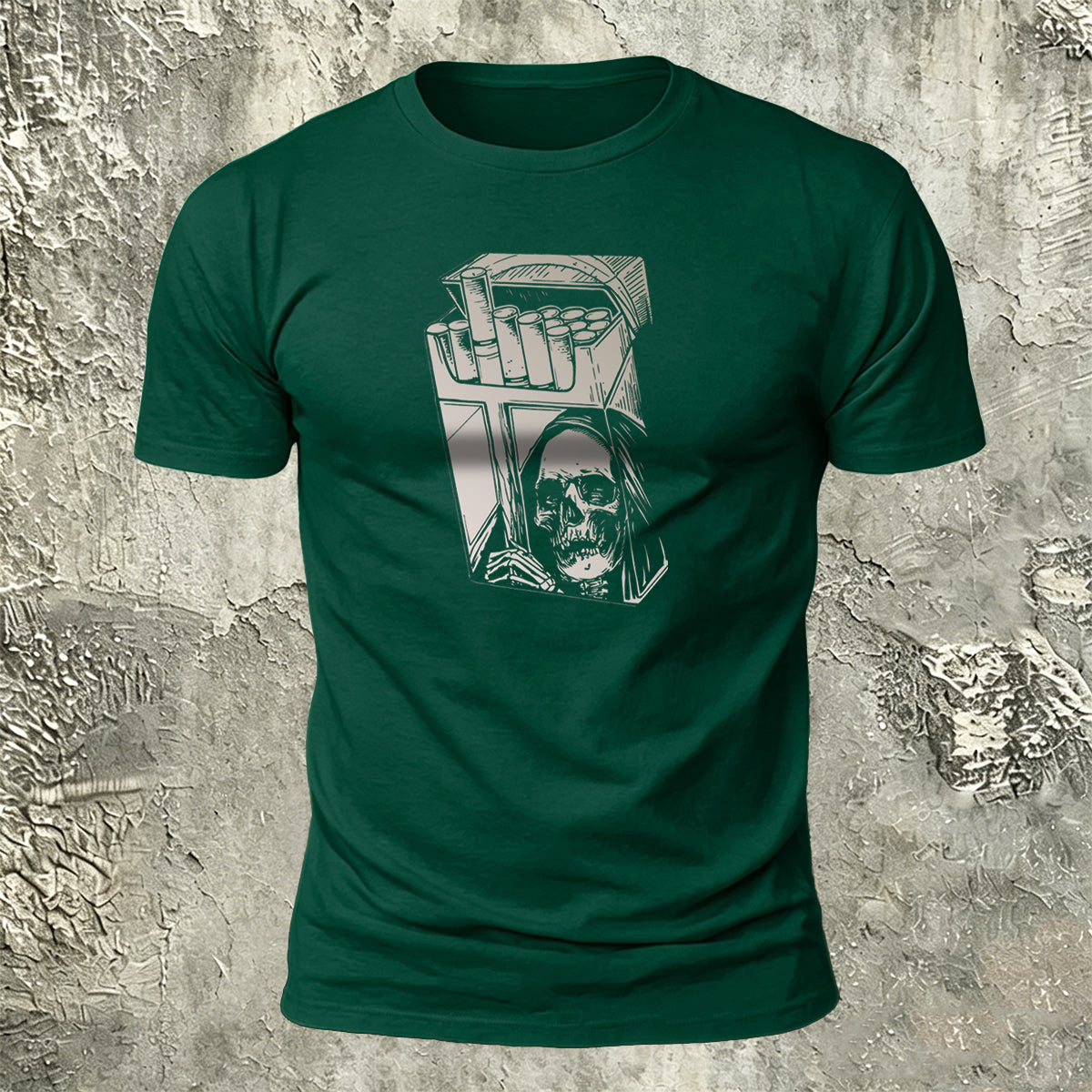 Vintage Cigarette Case Skull Street Fashion T-Shirt
