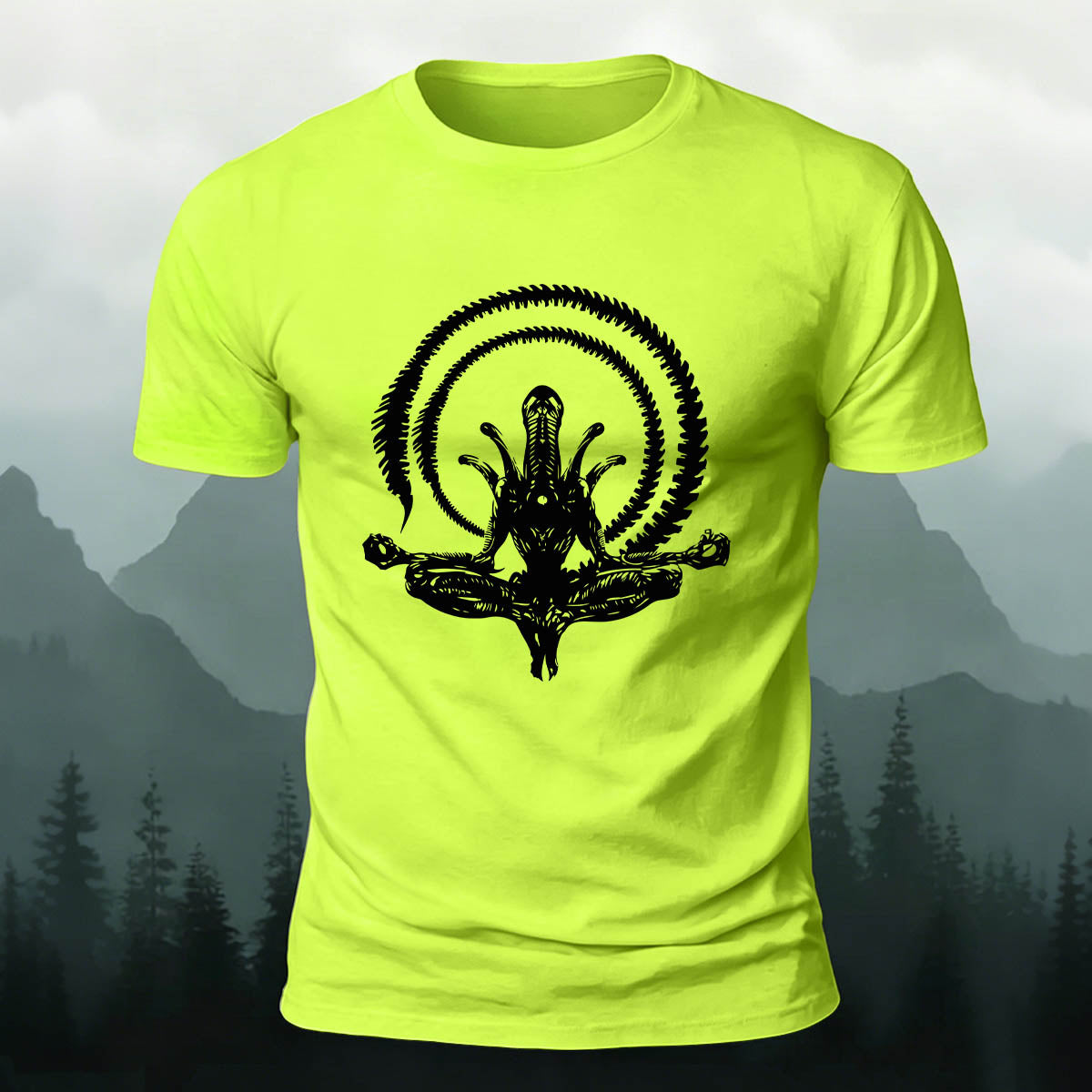 Alien Graphic Fashion Premium Cotton T-Shirt