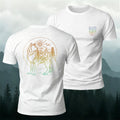 Wolf Forest Nature Art Premium Cotton T-Shirt
