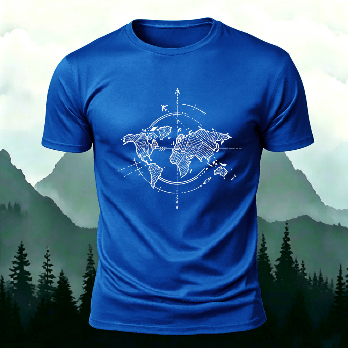 Fragment Pattern Fashion Premium Cotton Casual Tee