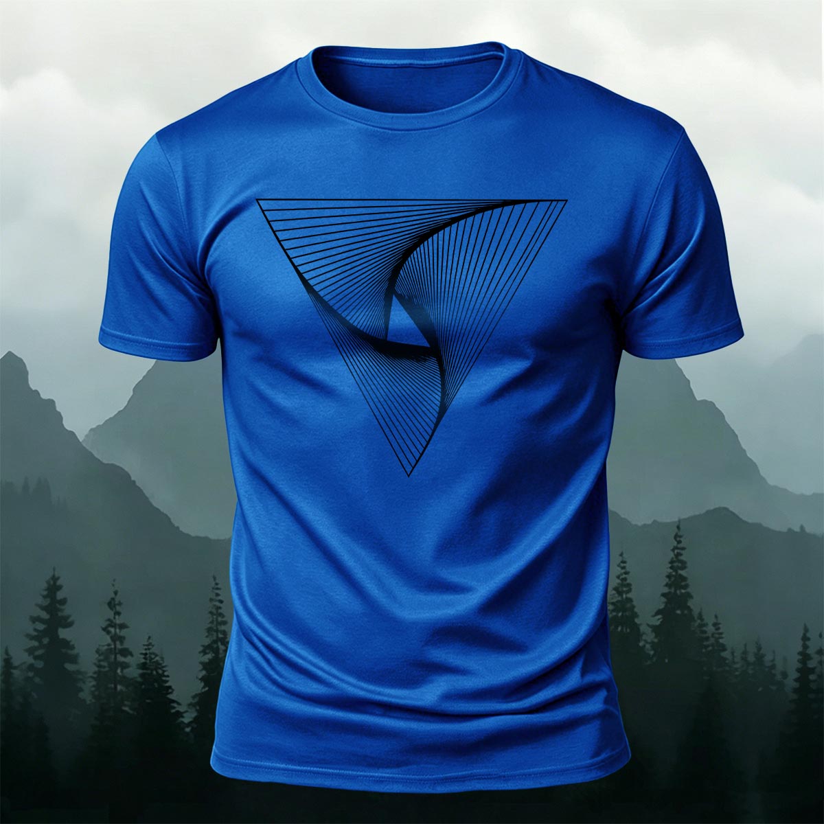 Geometric Artistic Graphic Minimalist 100% Cotton T-Shirt