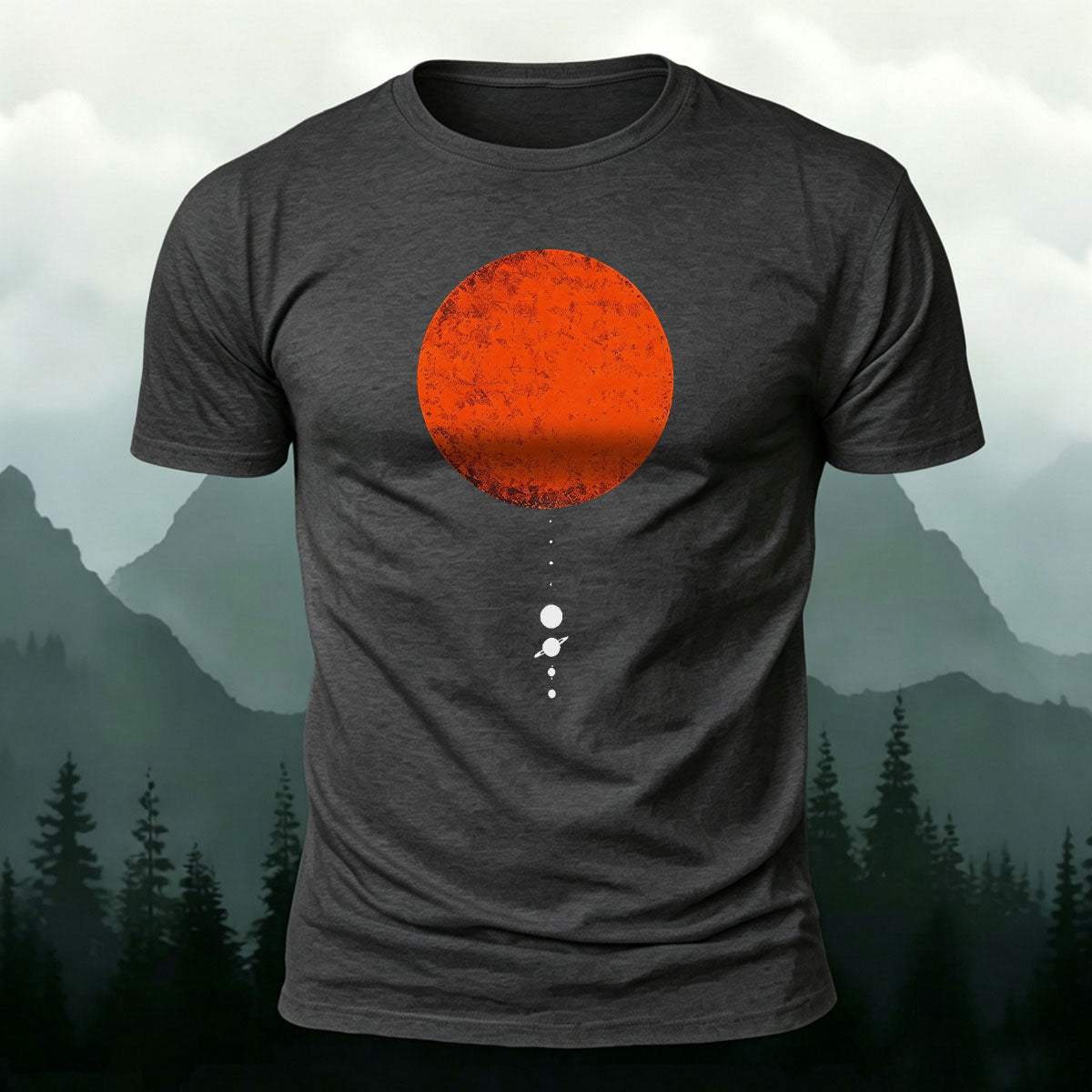 Beautiful Planet Minimalist Pattern Breathable cotton T-Shirt