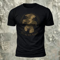 Cute Bear Round-Print Cotton Casual T-Shirt