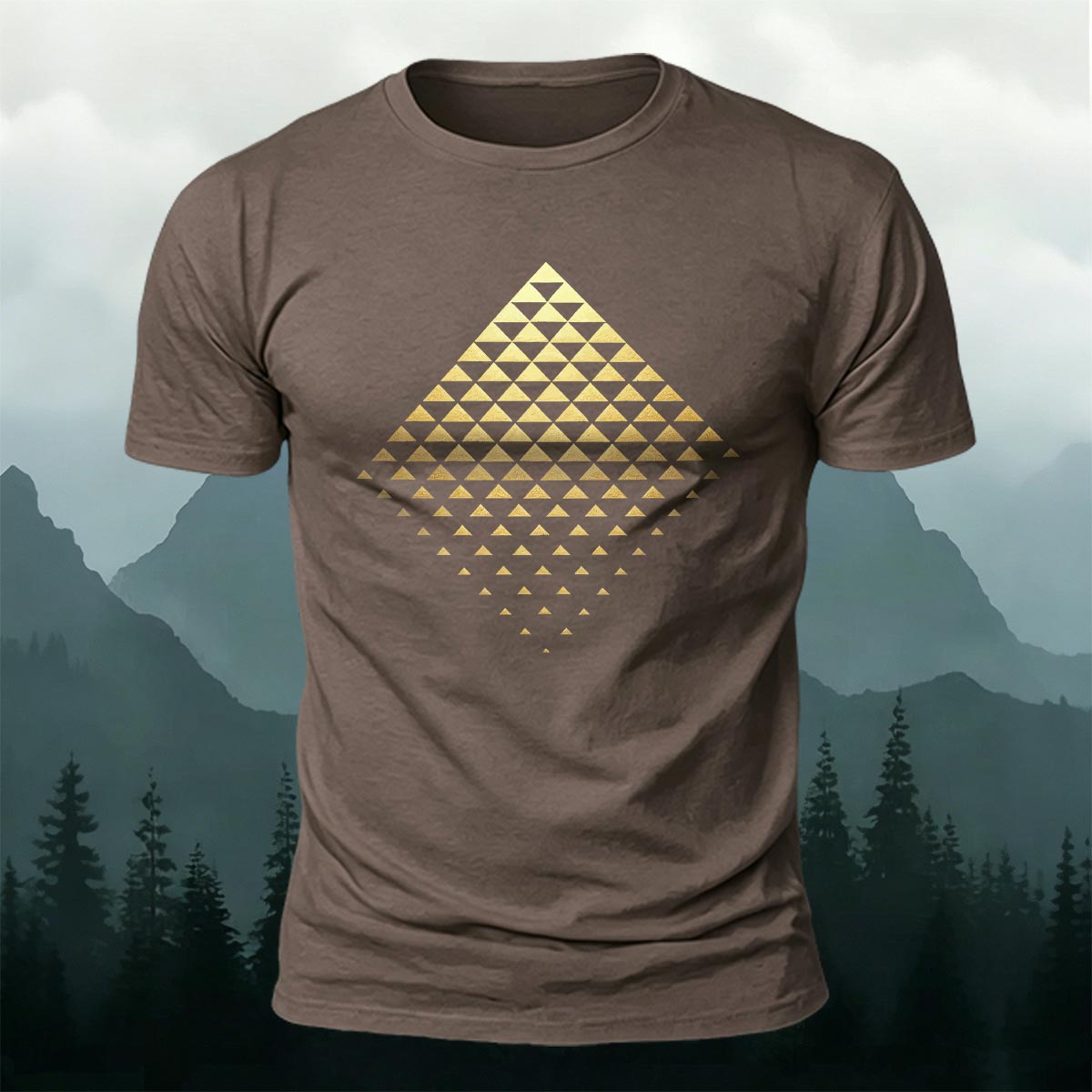 3D Geometric Print Casual T-Shirt