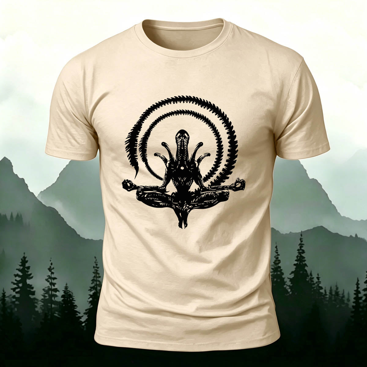 Alien Graphic Fashion Premium Cotton T-Shirt