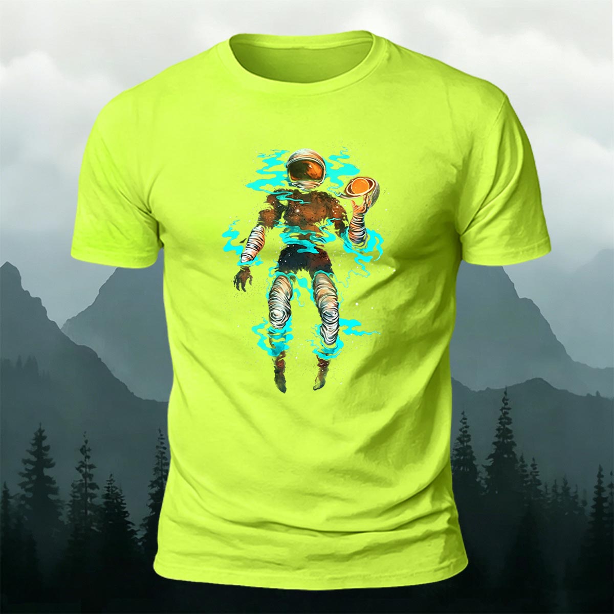 Astronaut Graphic Fashion Premium Cotton T-Shirt