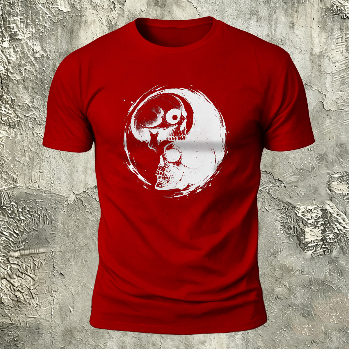 Skull Printed Dark Personality Premium Cotton T-Shirt