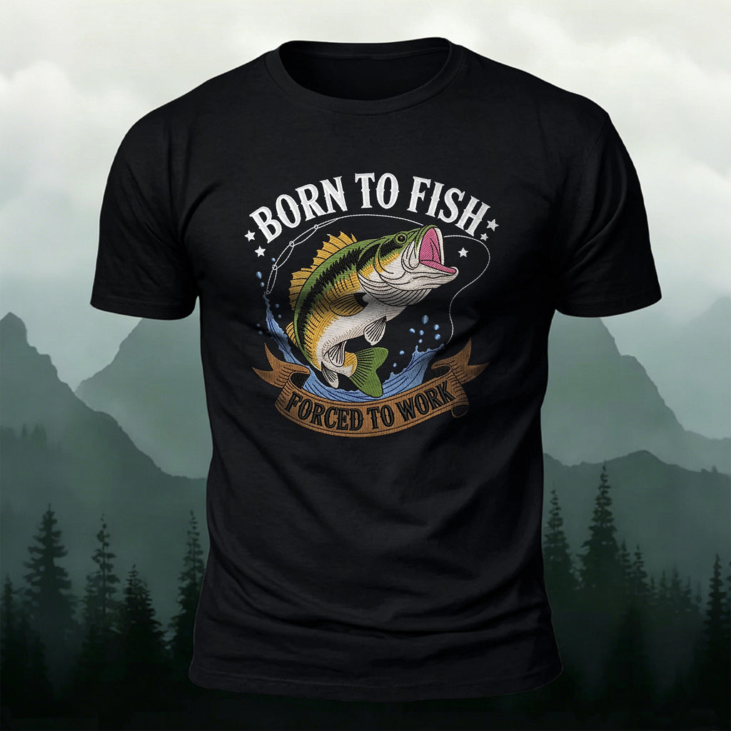 Cartoon Fishing 3D UV Casual Skin-Friendly Cotton T-Shirt