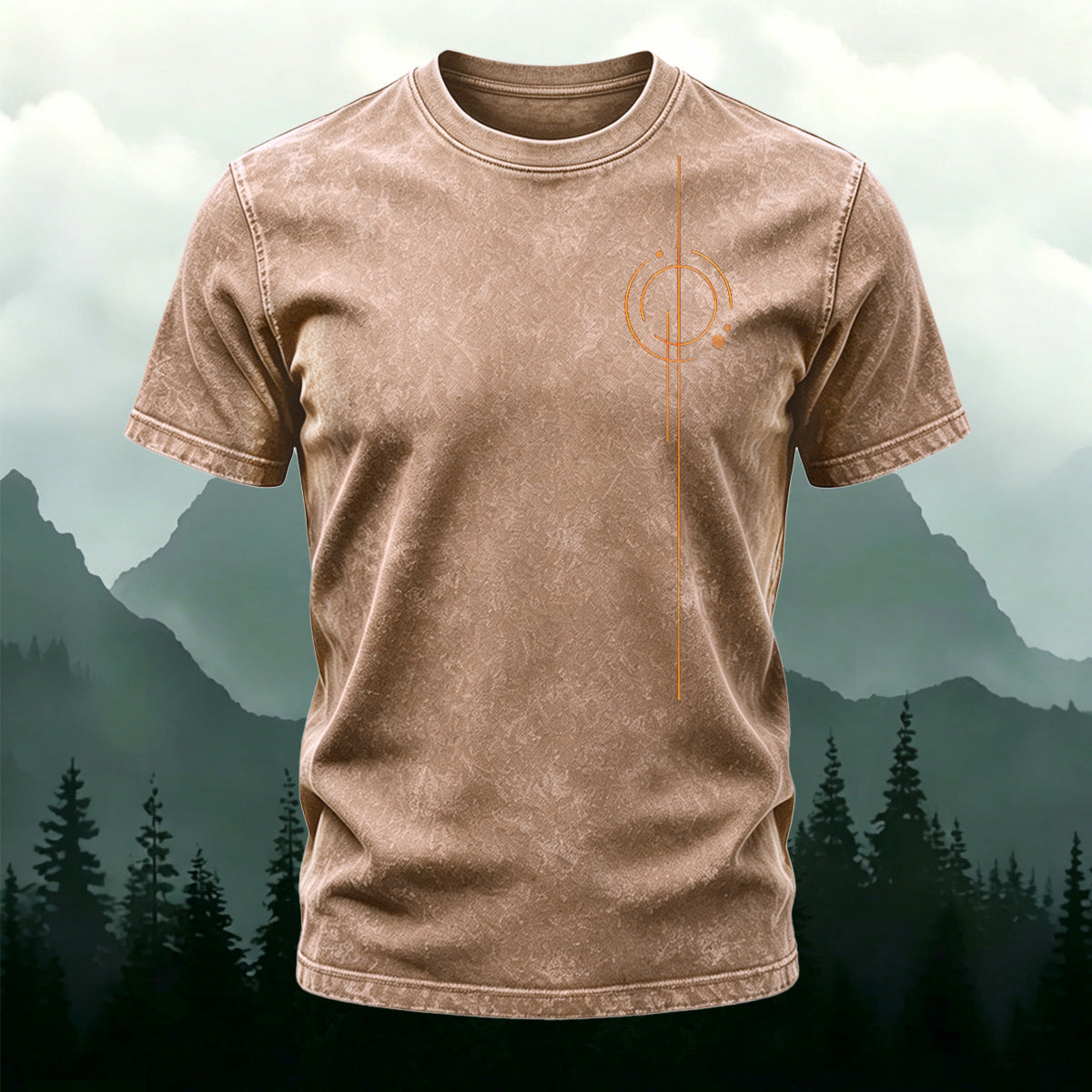Simple Line Pattern Ultra-soft Fabric T-Shirt