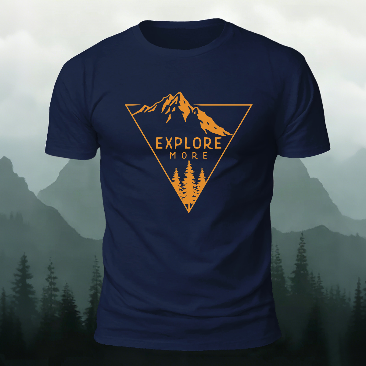Explore More Letter Outdoor Skin-friendly T-shirts