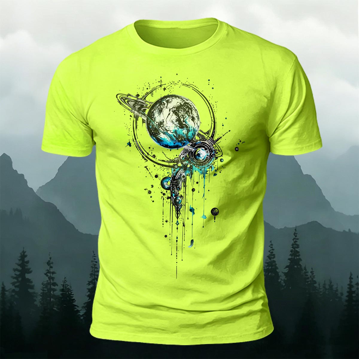 Tech Planet Fashion Print Casual Cotton T-Shirt