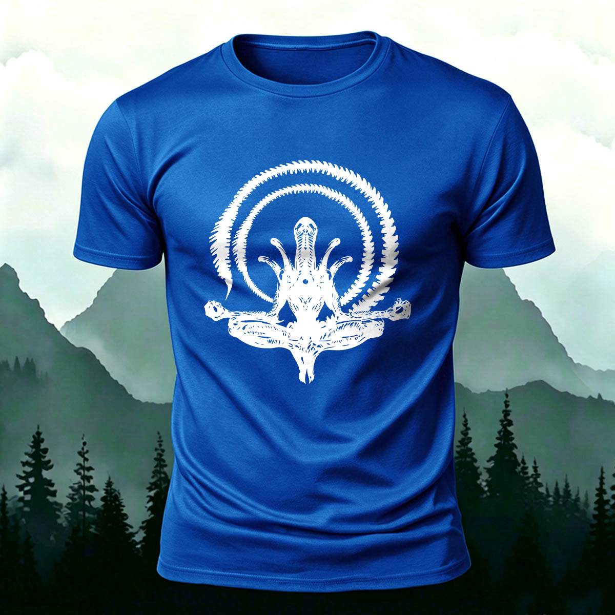 Alien Graphic Fashion Premium Cotton T-Shirt