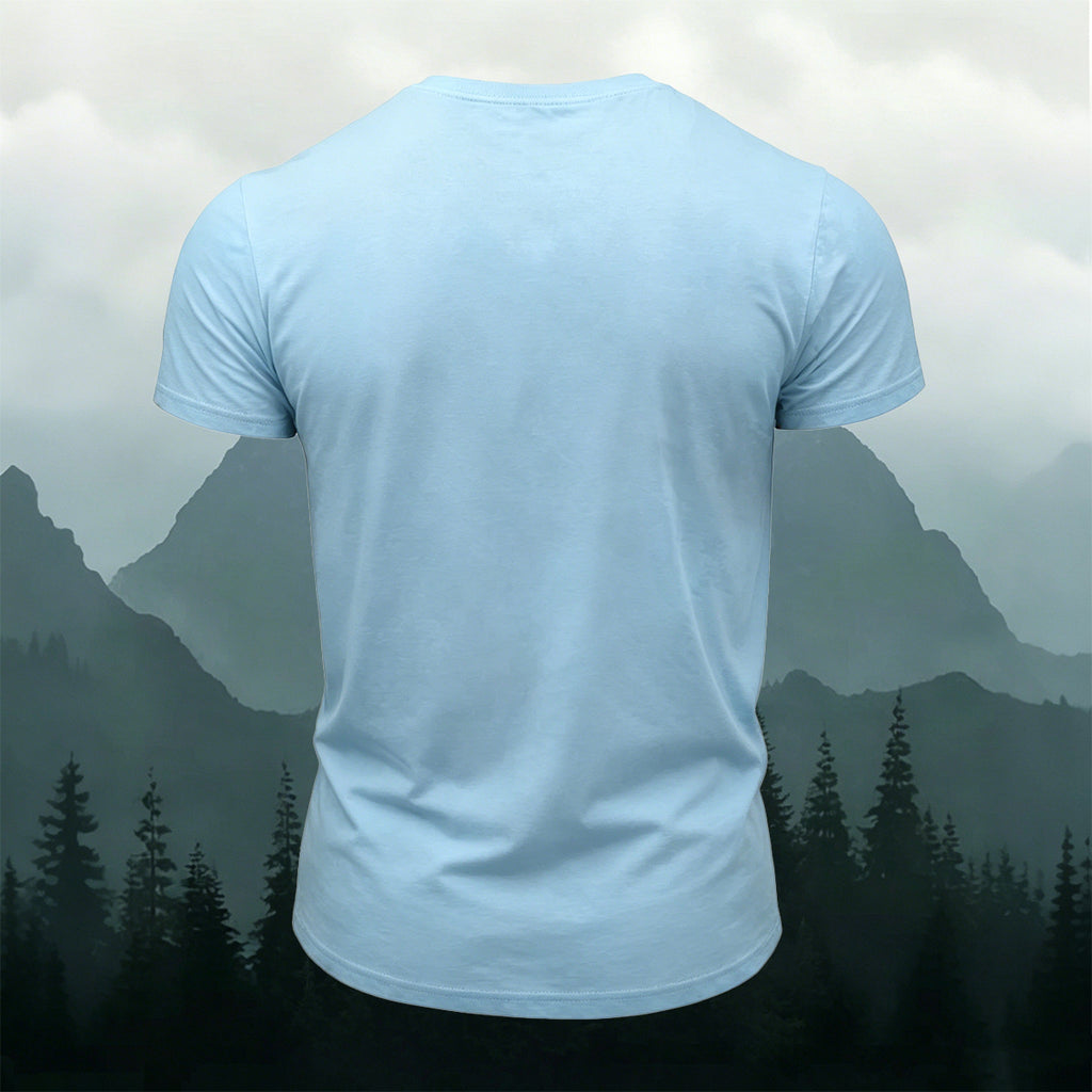 Natural Forest Scenery Art Print Casual Cotton T-Shirt