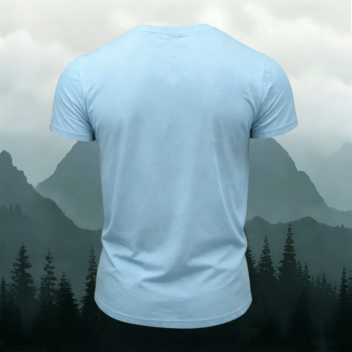 Natural Forest Scenery Art Print Casual Cotton T-Shirt