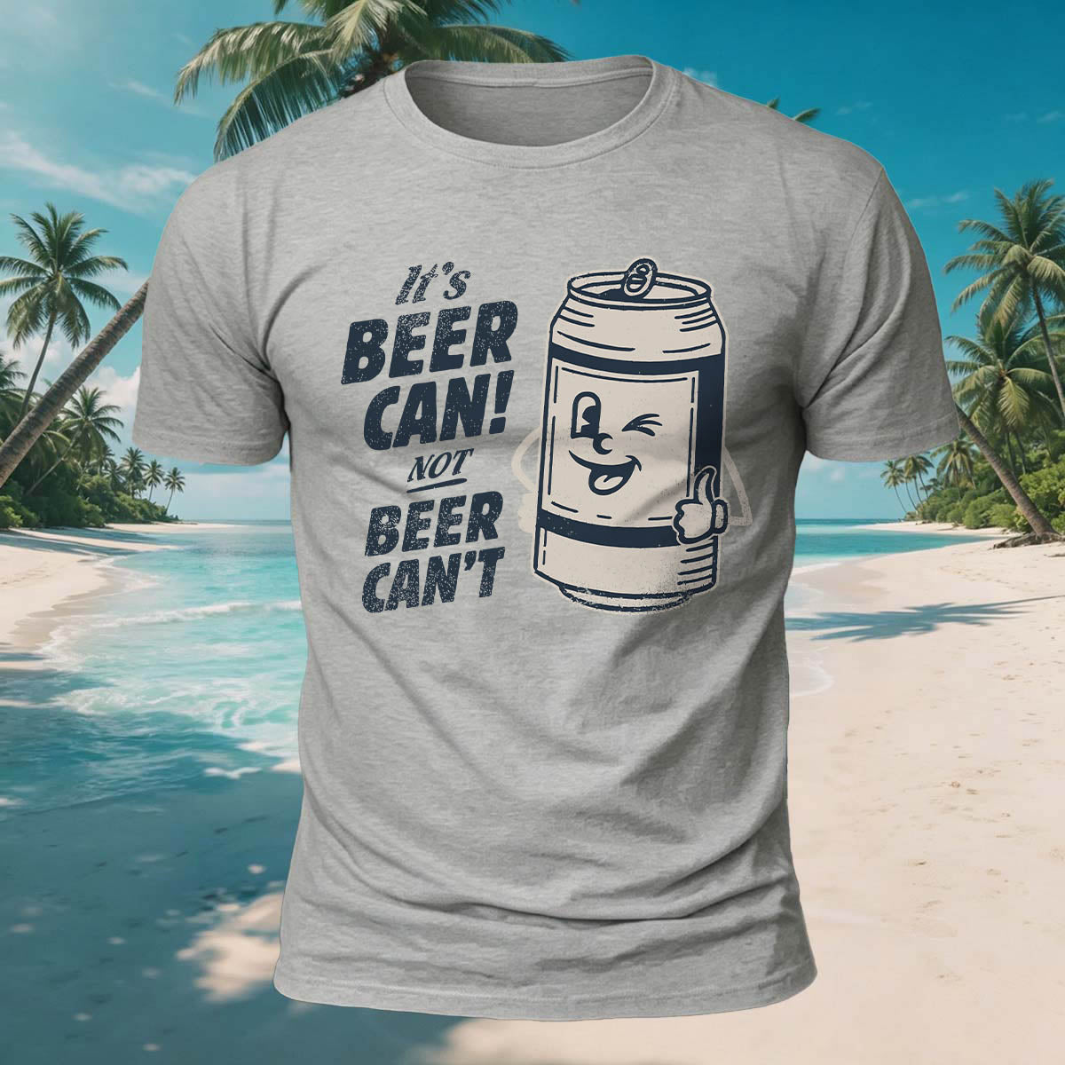 Soda Can Print Versatile Breathable Cotton T-Shirt