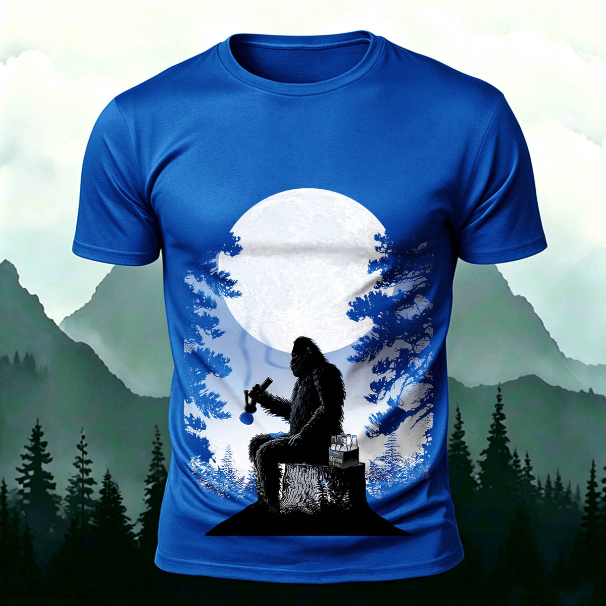 Fun Gorilla Print Natural Casual Comfortable T-Shirt
