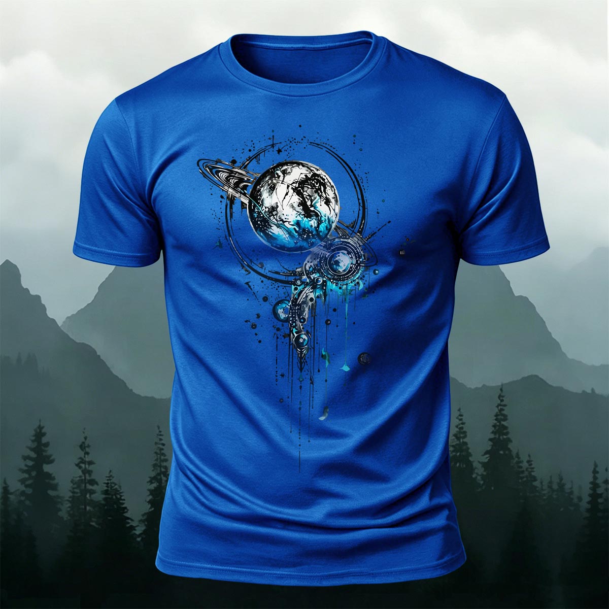 Tech Planet Fashion Print Casual Cotton T-Shirt