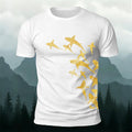 Fish Print Trendy Premium Cotton Casual T-Shirt