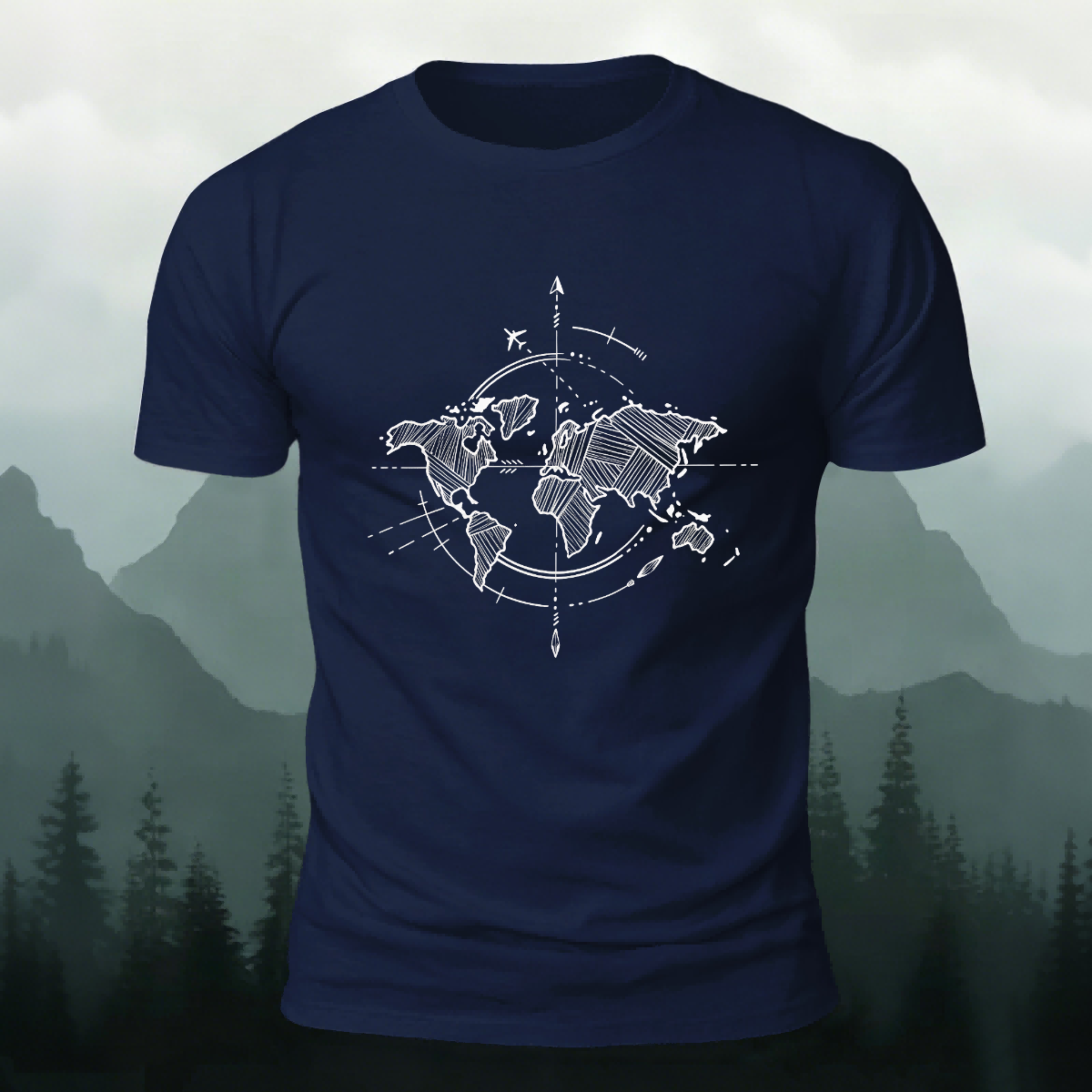 Fragment Pattern Fashion Premium Cotton Casual Tee