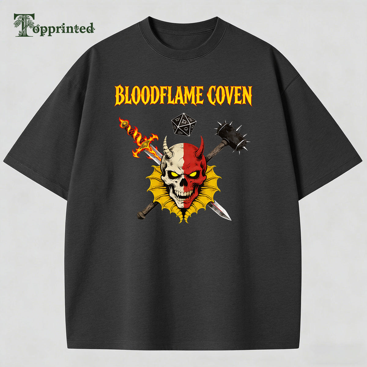Bloodflame Coven Casual Cotton Made T-shirt