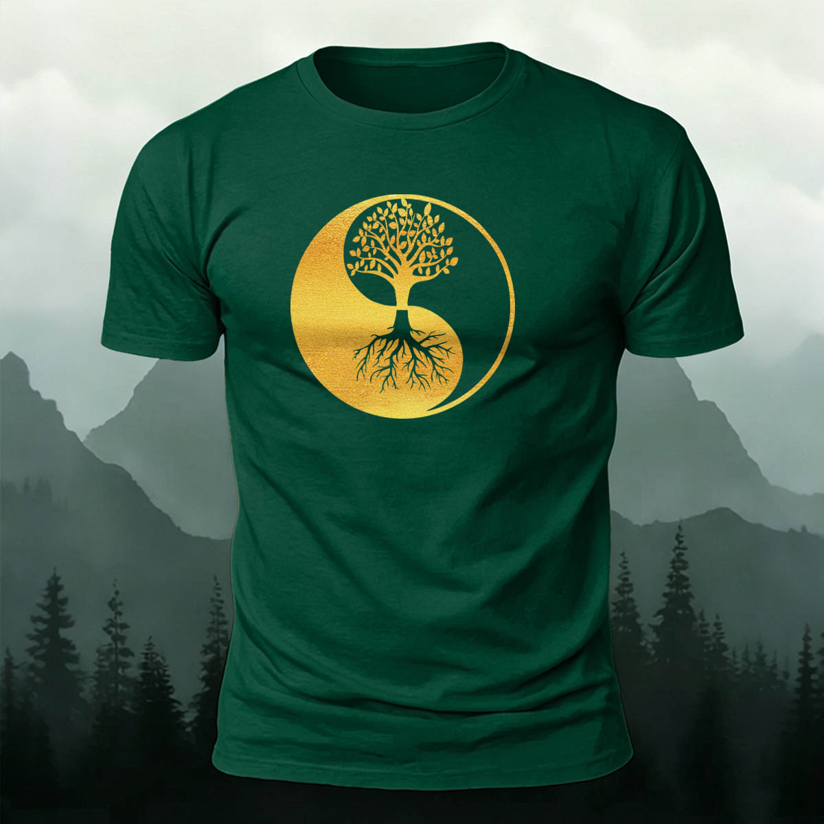Artistic Tree Natural Leisure Breathable T-Shirt