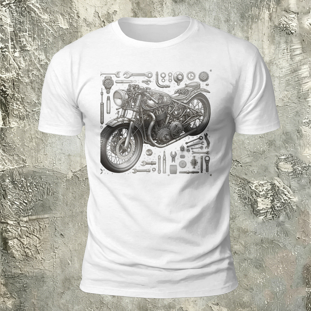 Motorcycle Repair Cool Skin-friendly Casual T-shirt