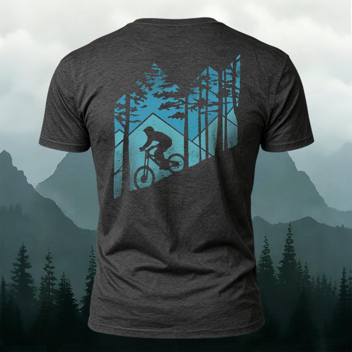 Casual Cycling Print Soft-Touch Cotton T-Shirt