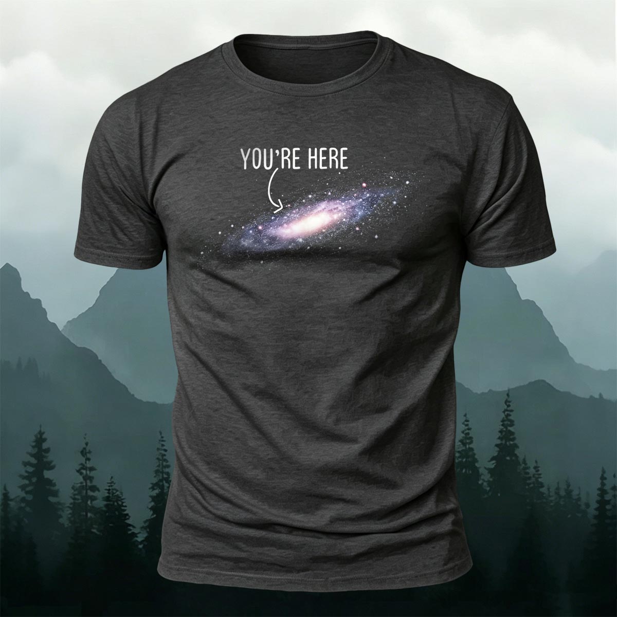Galaxy Dream Print Casual Cotton T-Shirt