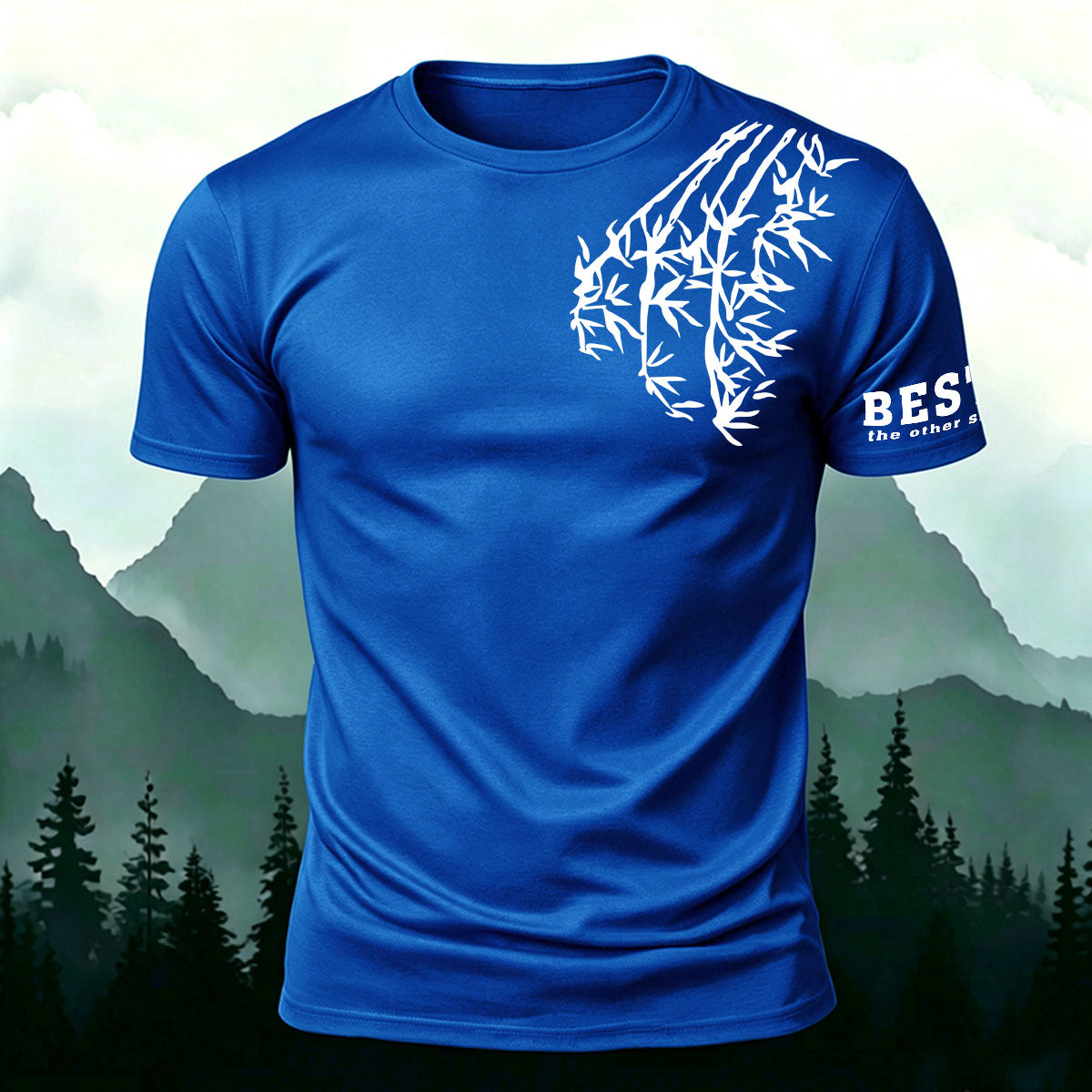 Bamboo Letter Minimalist Fashion Premium Cotton Tee