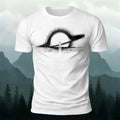 Dreamy Black Hole Printed Casual Cotton T-Shirt