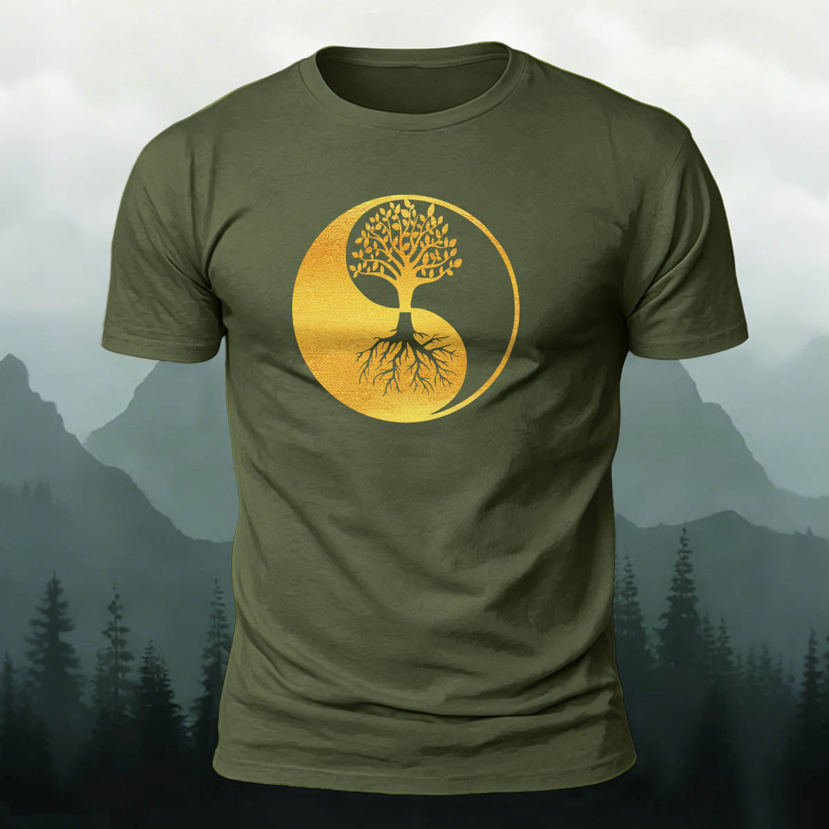 Artistic Tree Natural Leisure Breathable T-Shirt