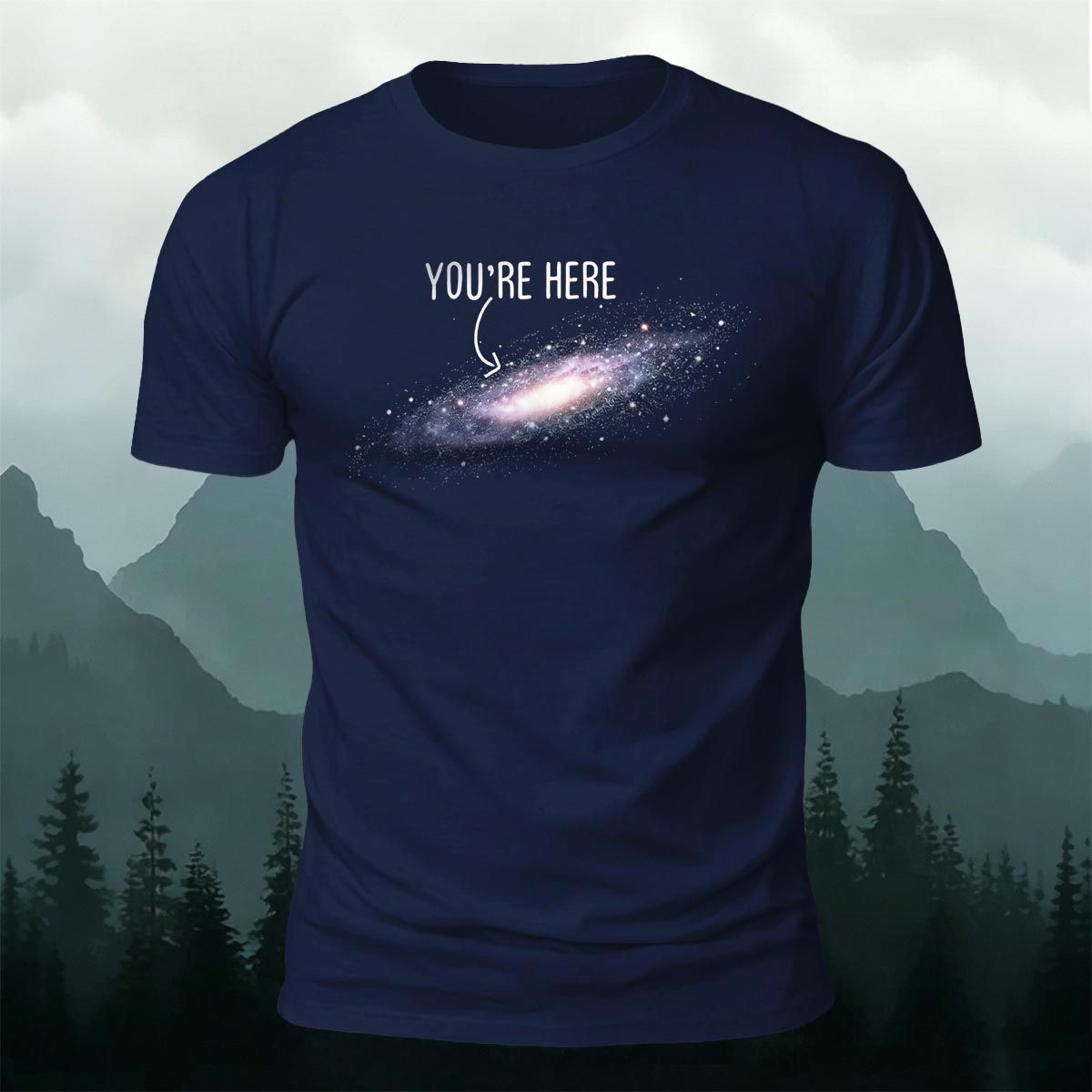 Galaxy Dream Print Casual Cotton T-Shirt