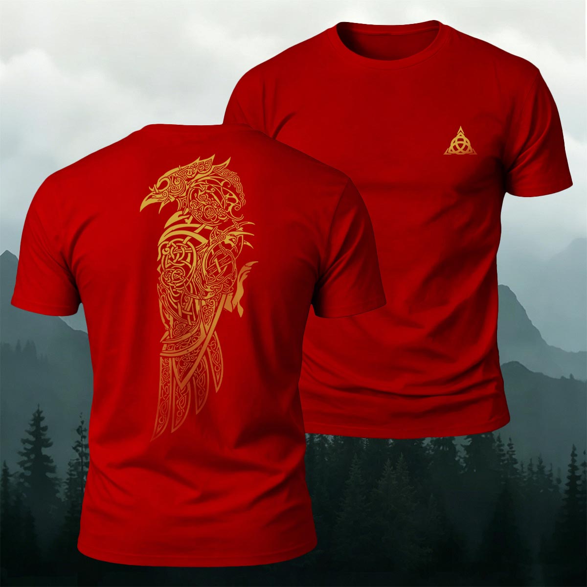 Nordic Mythology Art Graphic Street Style Breathable Tee