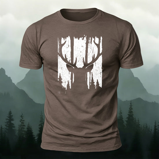 Moose Print Fashion Premium Cotton Casual T-Shirt CO