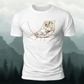 Simple Design Pattern Breathable Cotton T-shirt