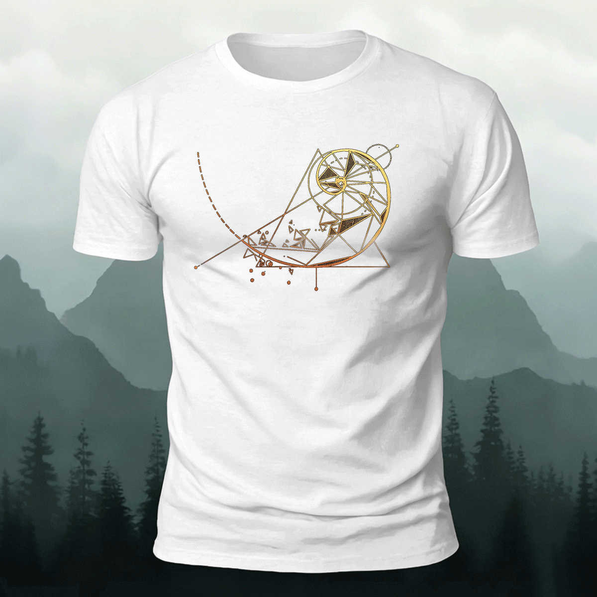 Simple Design Pattern Breathable Cotton T-shirt