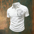 Cross Prayer Minimalist Pattern Comfortable Polo Shirt