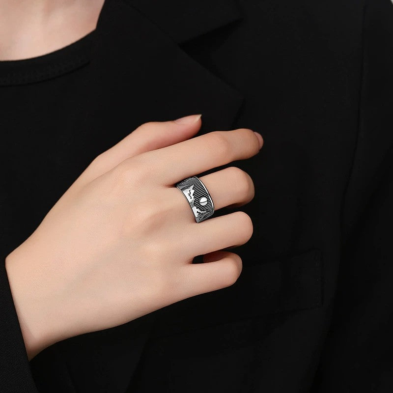 Vintage Natural Style Punk Personality Fashion Ring