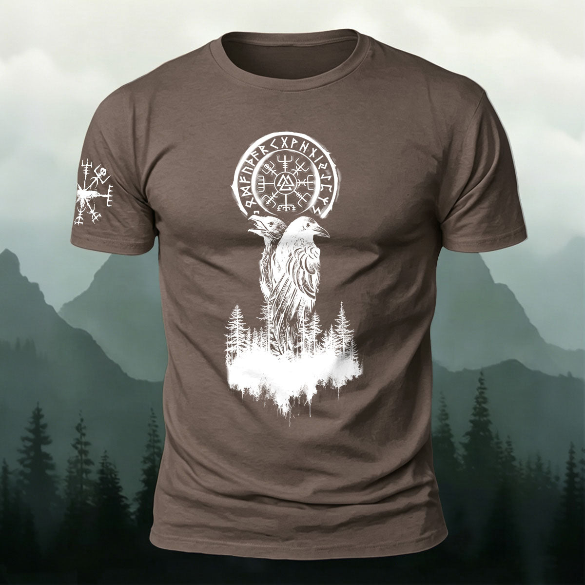 Tribal Eagle Totem Casual Cotton T-Shirt