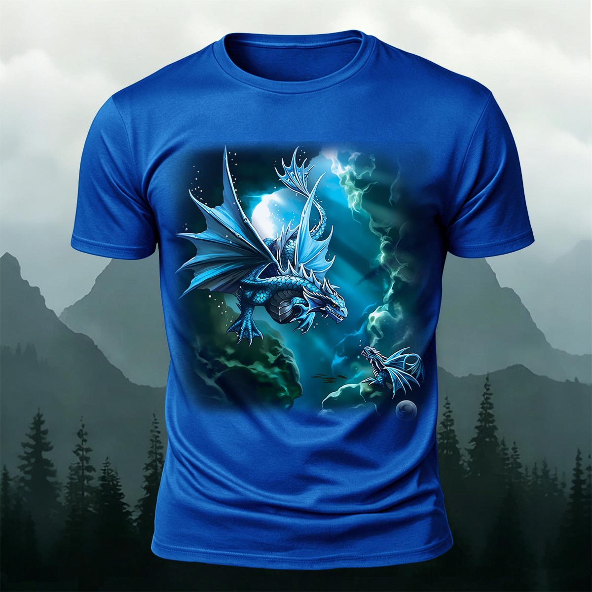 Western Fantasy Dragon Soft Breathable T-Shirt