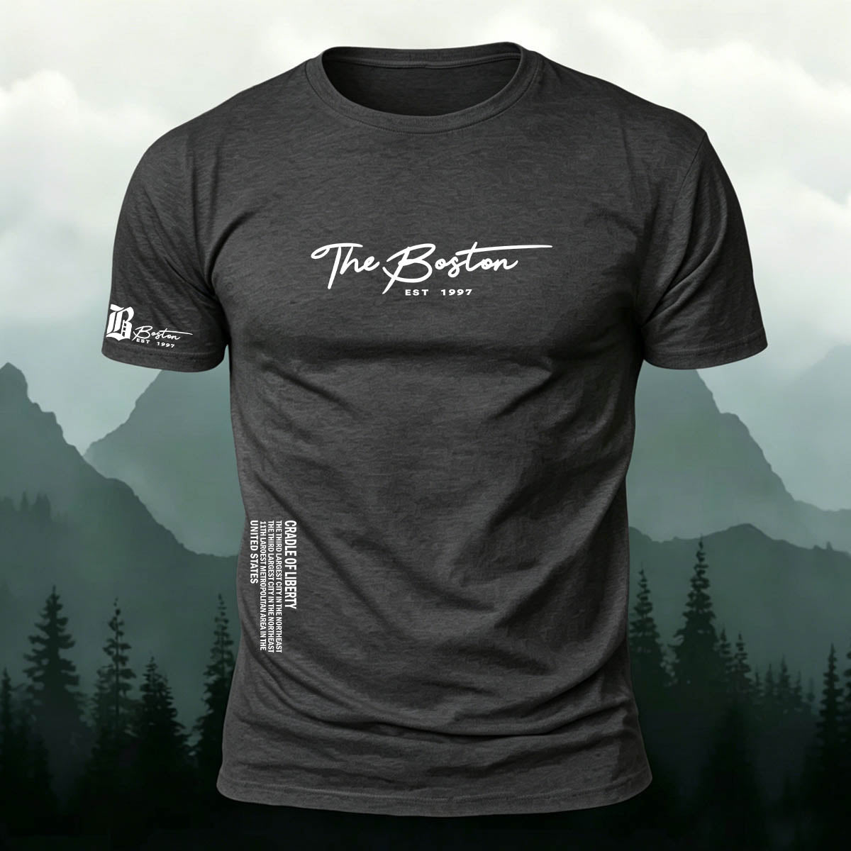 American Casual Streetwear Print Casual Cotton T-Shirt