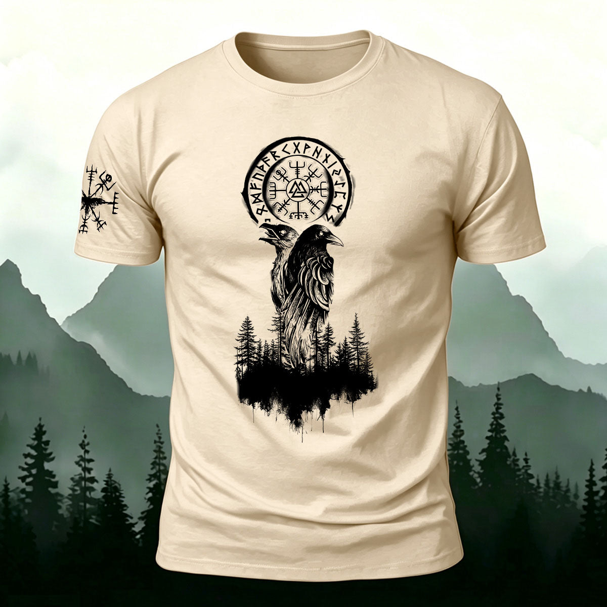 Tribal Eagle Totem Casual Cotton T-Shirt