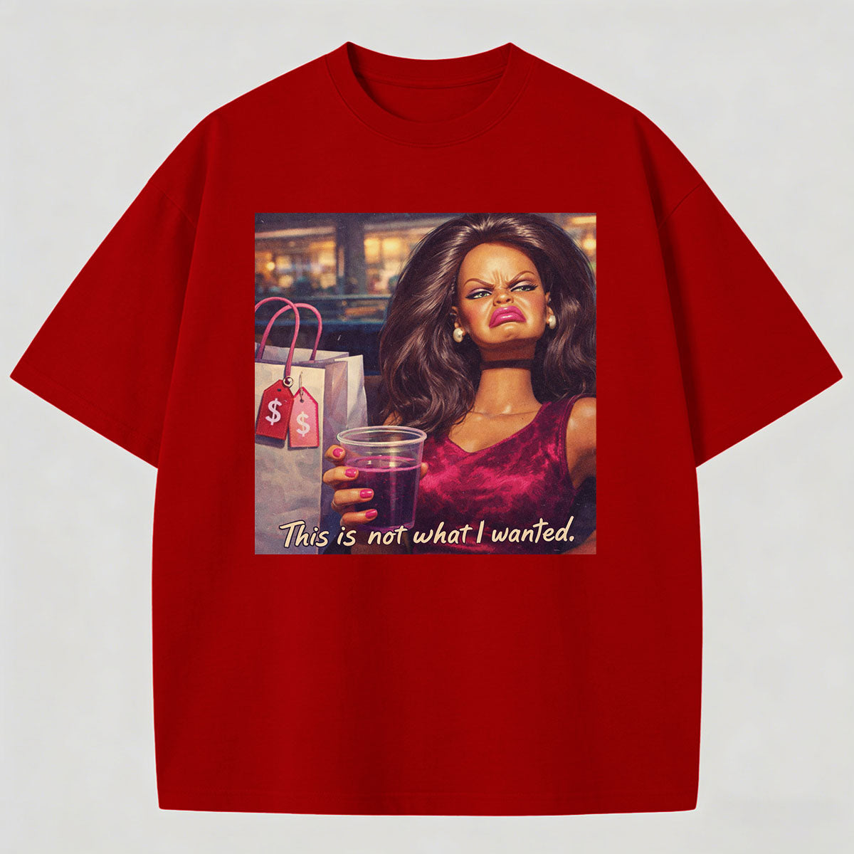 Meme Not wants  printed pattern cotton T-shirt