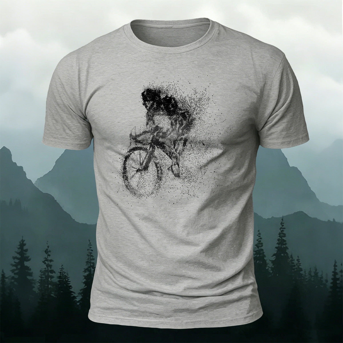 Cycling Graphic Casual Breathable Material T-Shirt