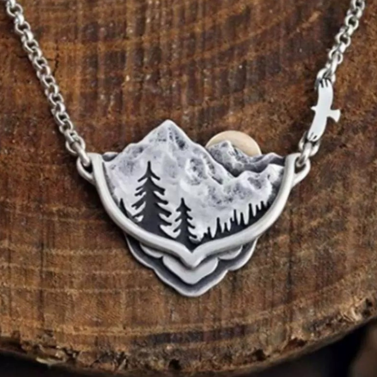 Valley Sunset Natural Fashion Design Pendant Necklace
