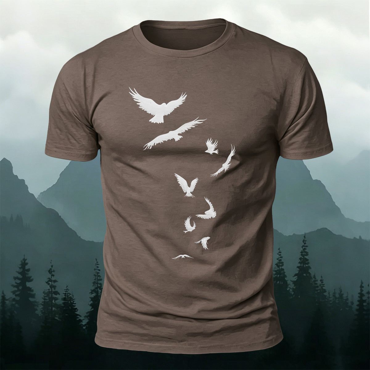 Artistic Image Printed Comfortable Skin-friendly Cotton T-Shirt CO